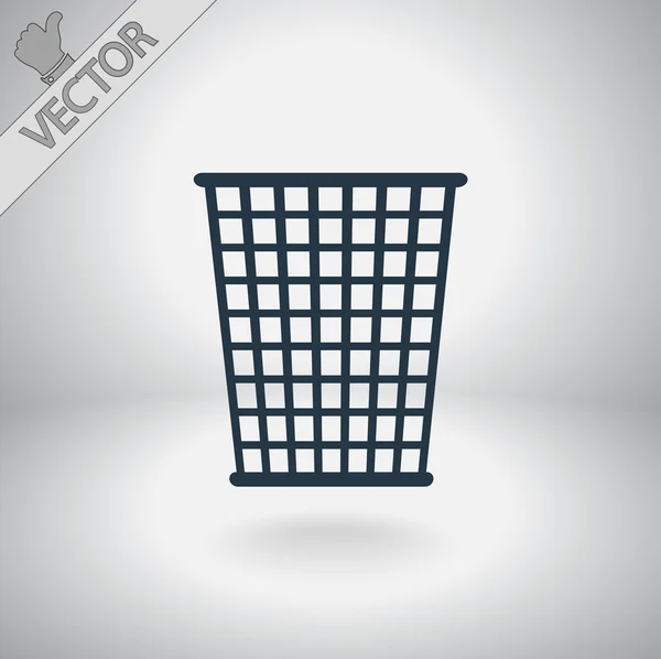 Trash bin icon — Stock Vector