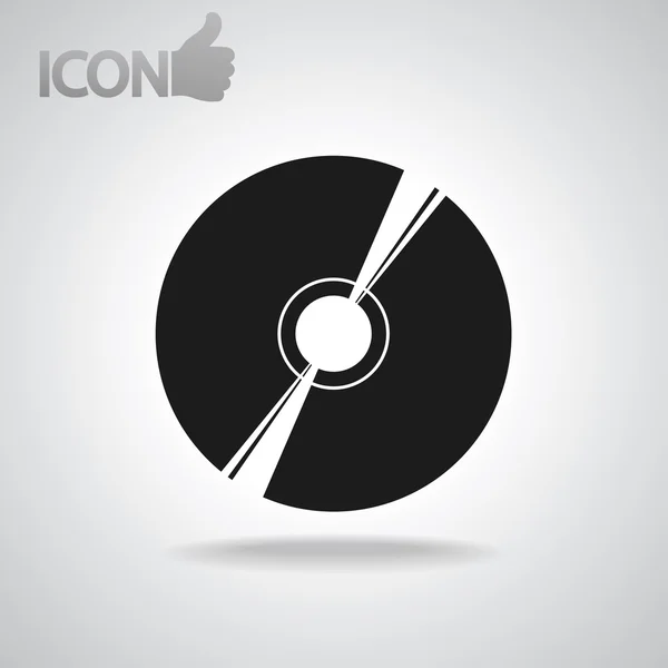 Icono de CD o DVD — Vector de stock