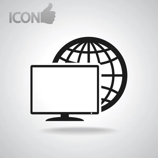 Monitor icon — Stock Vector