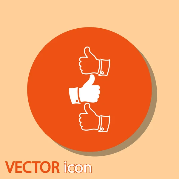 Thumb up icons — Stock Vector