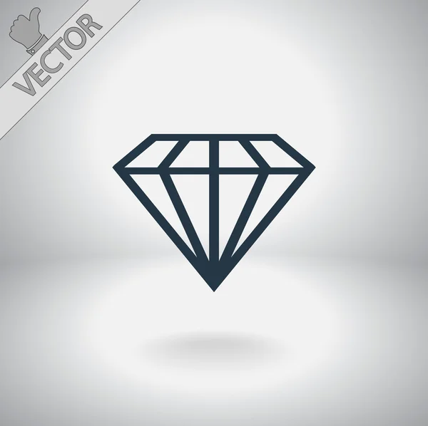 Diamond icon — Stock Vector