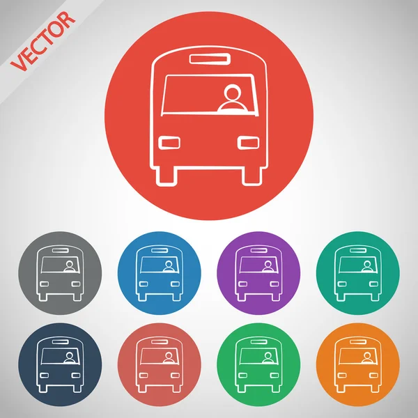 Bus pictogram — Stockvector