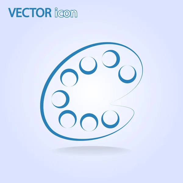 Färgpalett ikon — Stock vektor