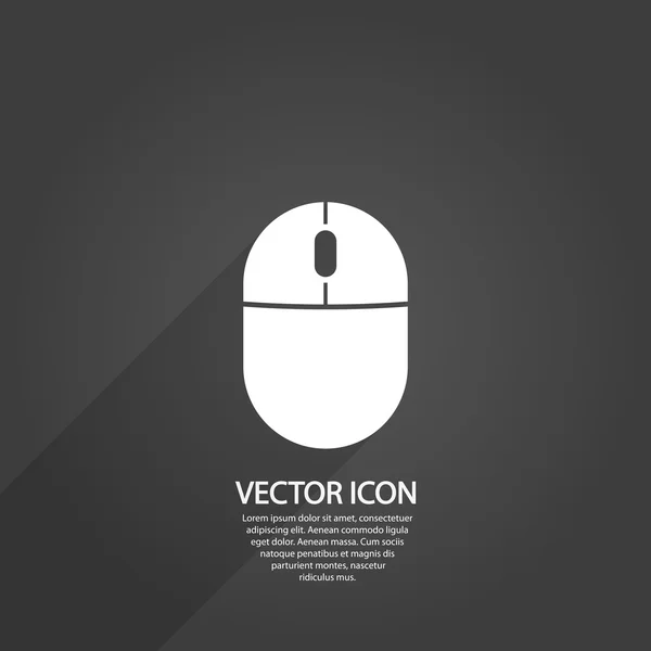 Icono del ratón ordenador — Vector de stock