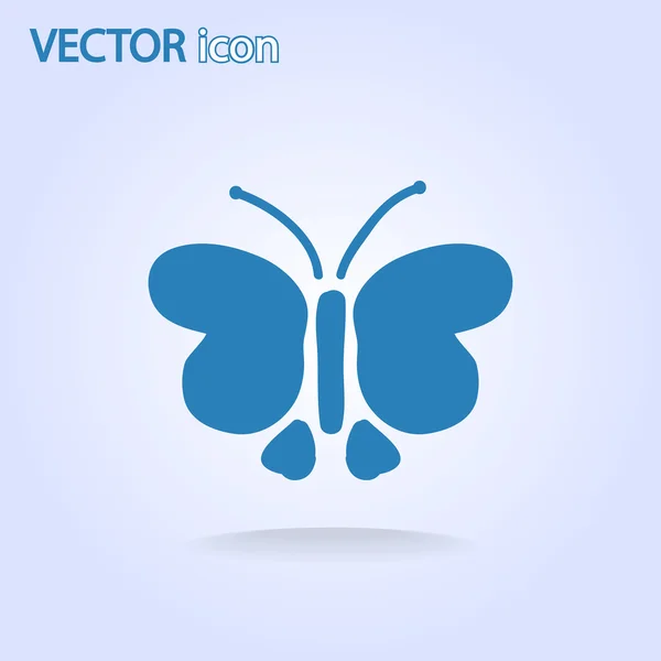 Fjäril-ikonen — Stock vektor