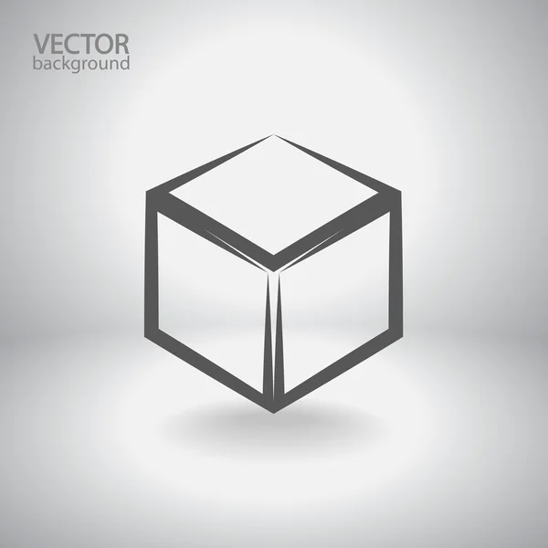 Icône cube — Image vectorielle