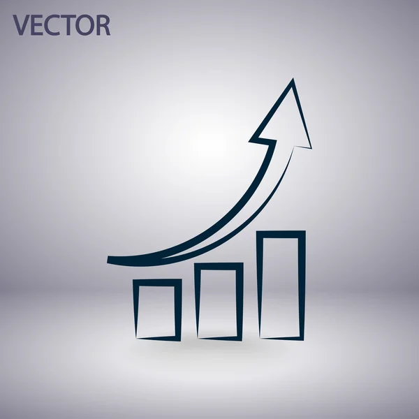 Infographic, grafiek pictogram — Stockvector