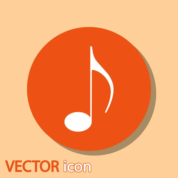 Ícone de música — Vetor de Stock