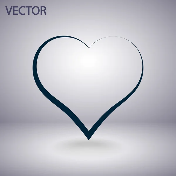 Icono del corazón — Vector de stock