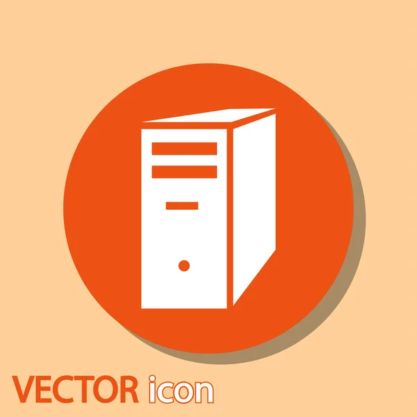 Computer server icon — Stock Vector