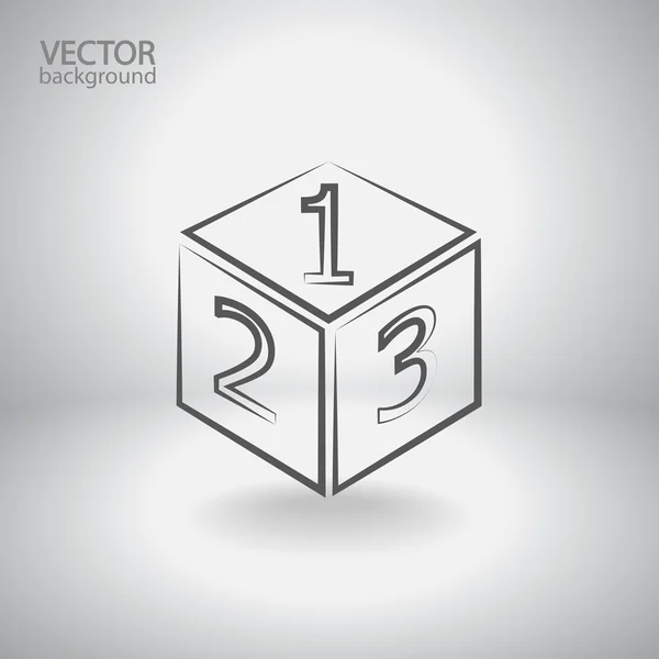 Icône de conception de logo 3d cube — Image vectorielle