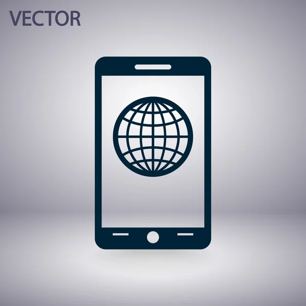 Mobiele smartphone pictogram — Stockvector