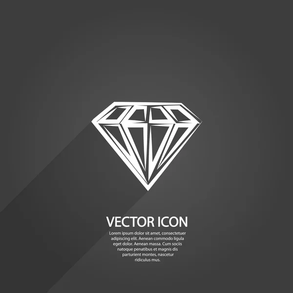 Diamond icon — Stock Vector