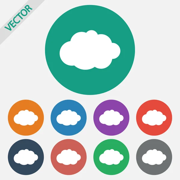 Icono de nube — Vector de stock