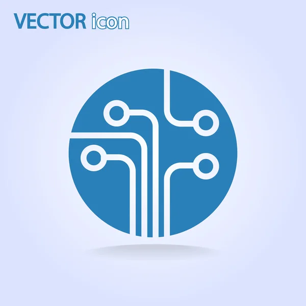 Leiterplatte, Technologie-Ikone — Stockvektor