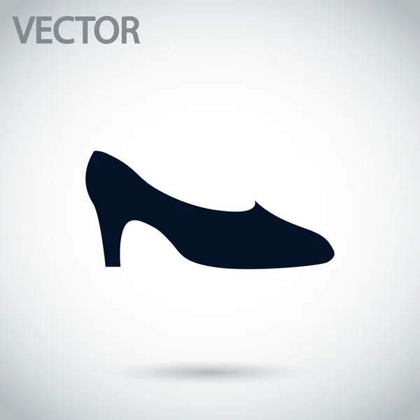 Ícone de sapatos femininos — Vetor de Stock