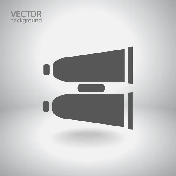 Binokulární ikona — Stockový vektor