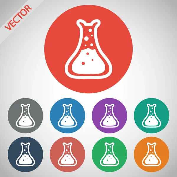 Ícone de química. — Vetor de Stock