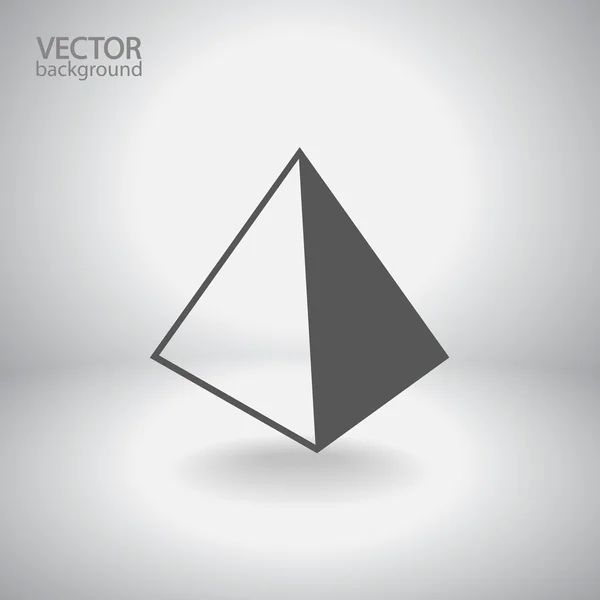 Blank empty pyramid — Stock Vector