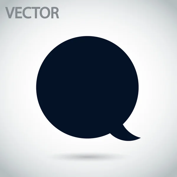 Icono de burbuja de habla cómica — Vector de stock