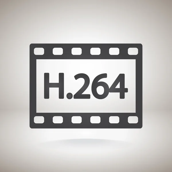 H.264 video pictogram — Stockvector