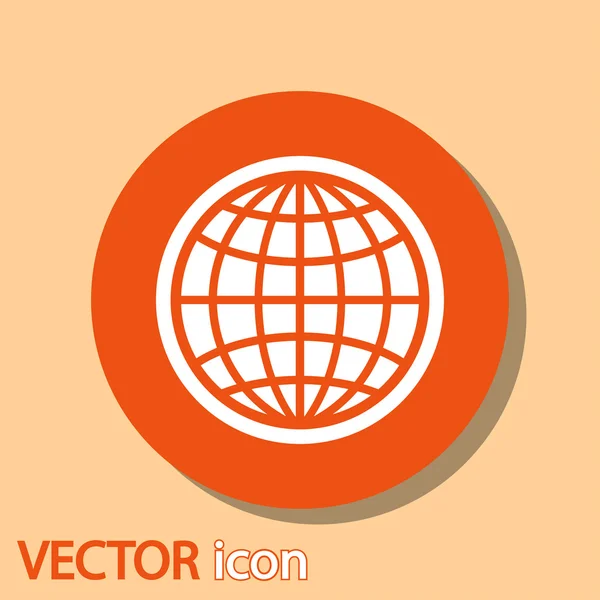 Globe-icoon — Stockvector