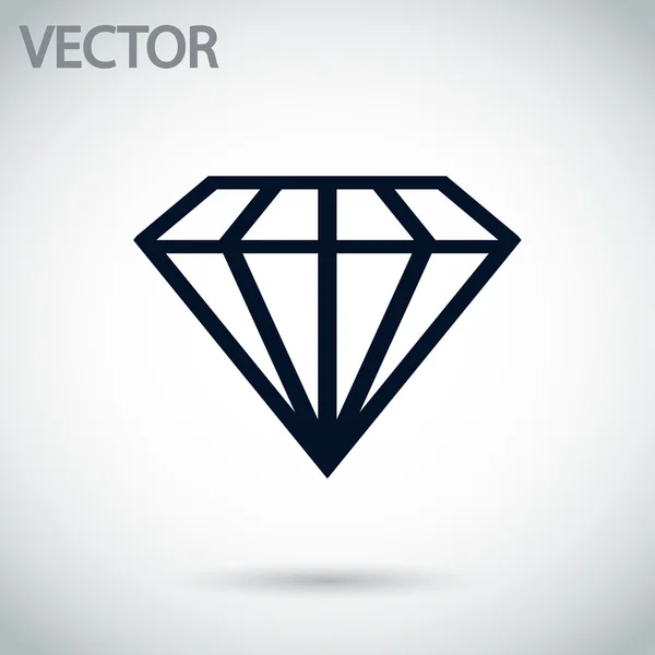 Diamond icon — Stock Vector