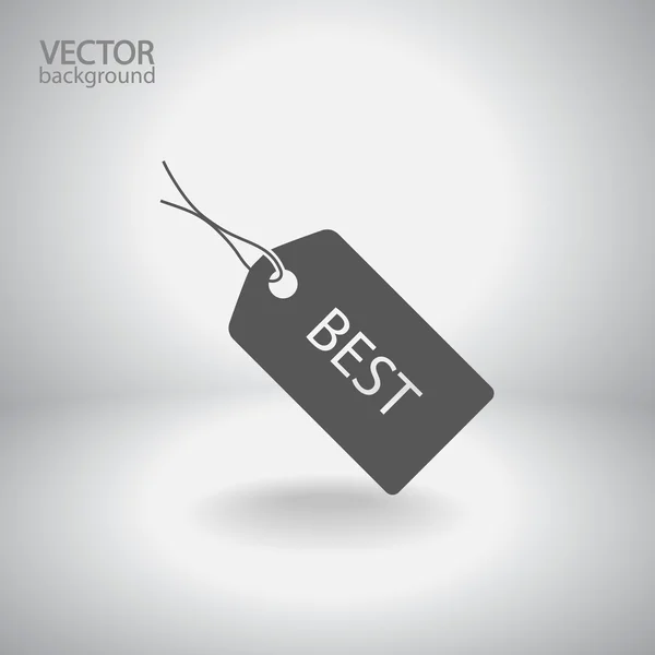 Ícone de tag BEST — Vetor de Stock