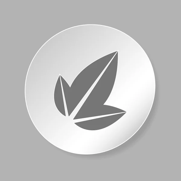 Icono de hoja — Vector de stock