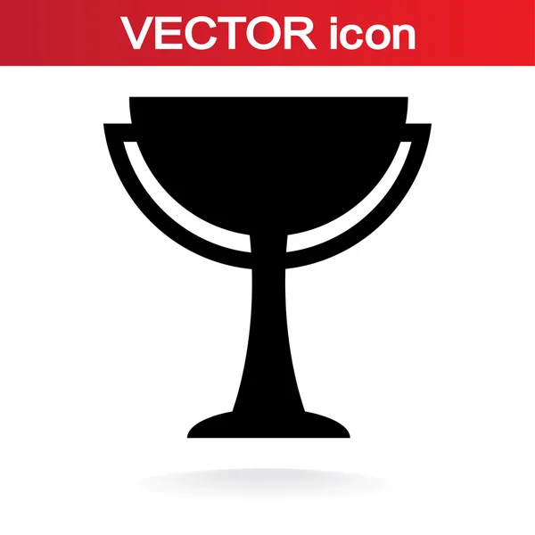 Winnaar, trofee symboolpictogram — Stockvector