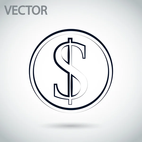 Geld Ikoon — Stockvector