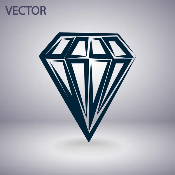 Icône diamant — Image vectorielle