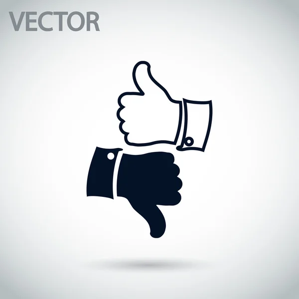 Thumb up icons — Stock Vector