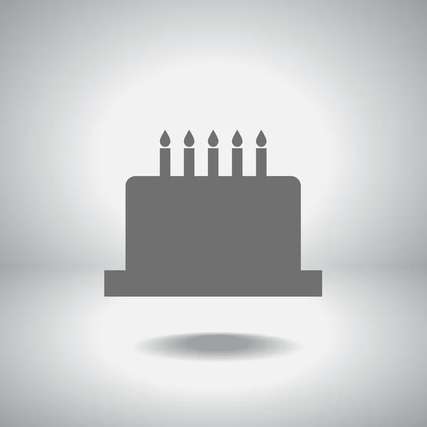 Birthday cake icon — Stock Vector