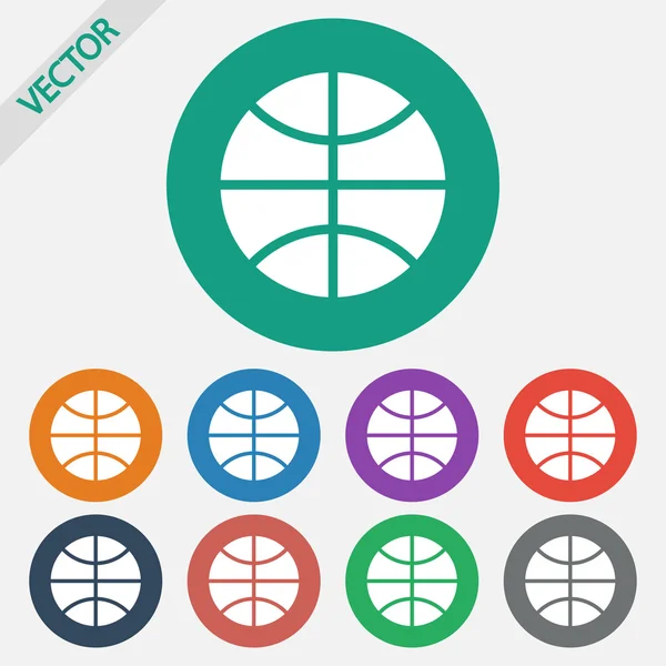 Basketbal pictogram — Stockvector