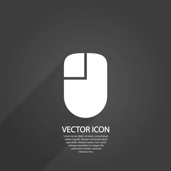 Icono del ratón ordenador — Vector de stock