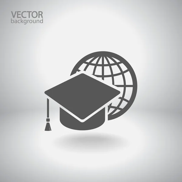 Ikonen för Internet-utbildning — Stock vektor