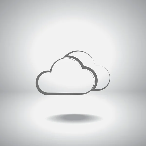 Icono de nube — Vector de stock