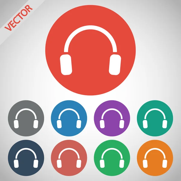 Ikona słuchawki — Wektor stockowy