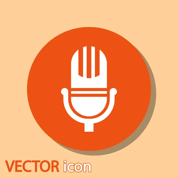 Icône de microphone — Image vectorielle