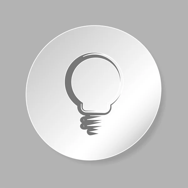 Light bulb icon — Stock Vector