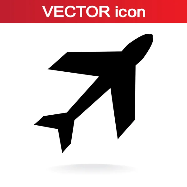 Symbolbild Flugzeug — Stockvektor