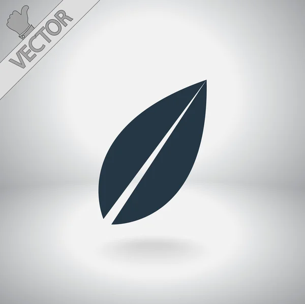 Blad pictogram — Stockvector