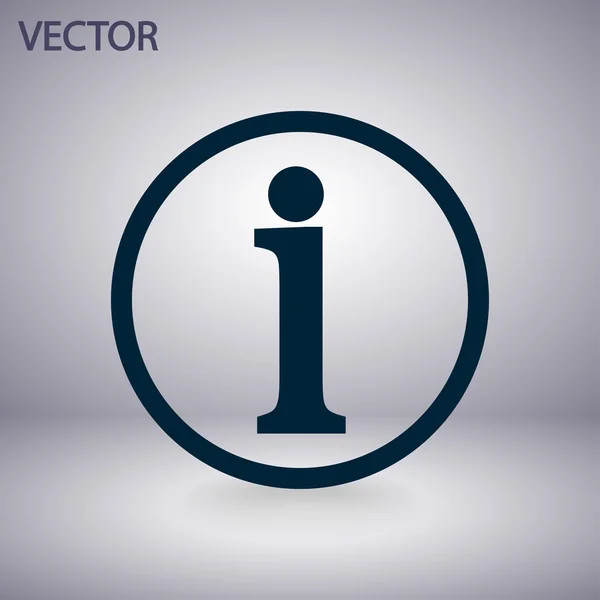 Inloggning informationsikonen, vektor illustration. platt designerstil — Stock vektor