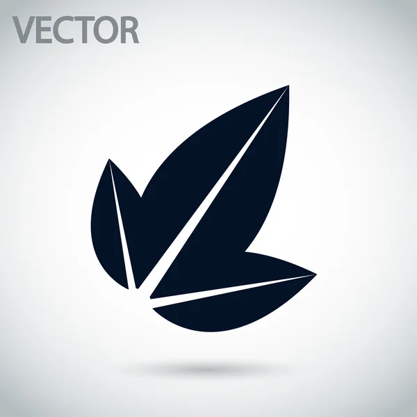 Icono de hoja — Vector de stock