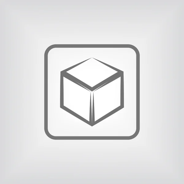 Icono del cubo — Vector de stock