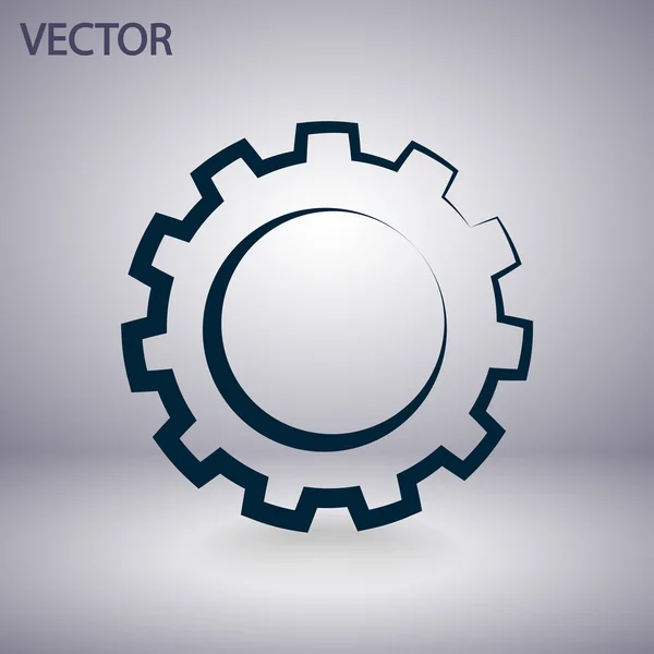 Ikona ozubení — Stockový vektor