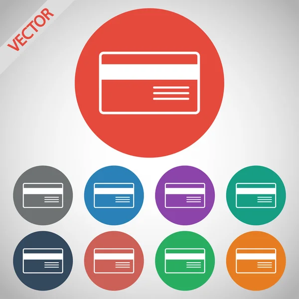 Pictogram van de creditcard van de Bank — Stockvector