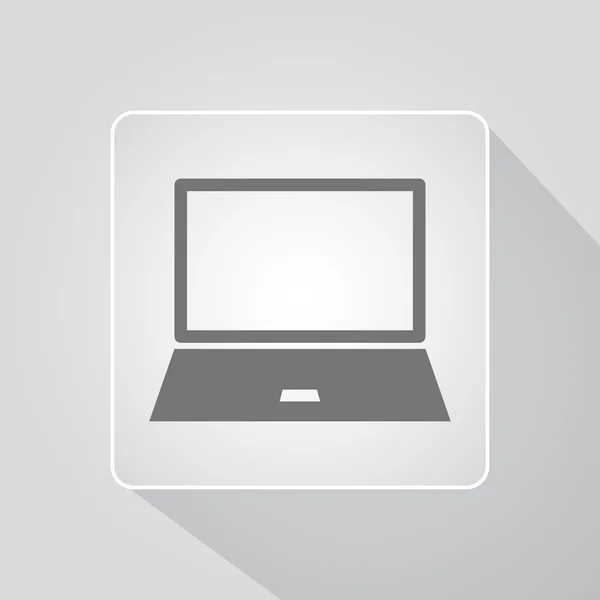 Ikon laptop - Stok Vektor