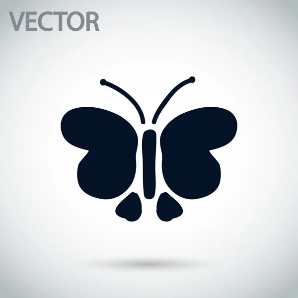 Schmetterlingsikone — Stockvektor